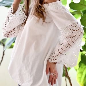 Mazik size Large off shoulder cotton top